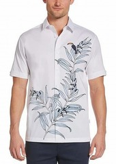 Cubavera Men's Ecoselect Tropical Toucan Short Sleeve Button-Down Shirt