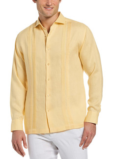 Cubavera Men's Long Sleeve Linen Multi Tuck Guayabera Shirt  XX Large