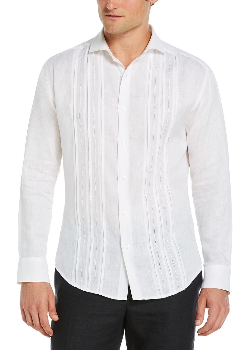 Cubavera Men's Long Sleeve Triple Tuck Emb Shirt  X Large