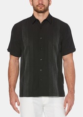 Cubavera Men's Ombre Stripe Shirt - Jet Black
