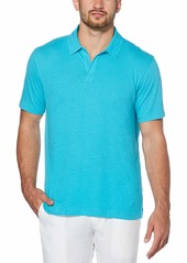 Cubavera Men's Signature No-Button Short Sleeve Polo Shirt  XX Large