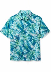 Cubavera Men's Big & Tall Tropical Print Short Sleeve Button-Down Shirt  2X Large