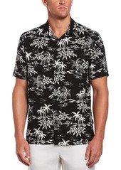 Cubavera Men's Viscose Tropical Print Challis Shirt