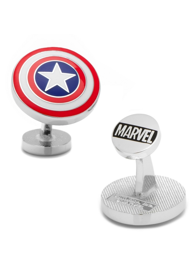 Cufflinks Inc. Captain America Shield Cufflinks - Multi