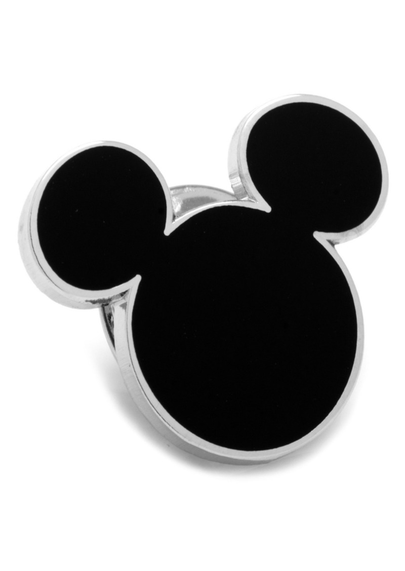 Cufflinks Inc. Disney Black Mickey Mouse Silhouette Lapel Pin - Black