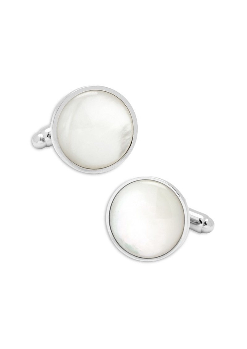 Cufflinks Inc. Cufflinks Inc Silver-Tone Mother of Pearl Cufflinks