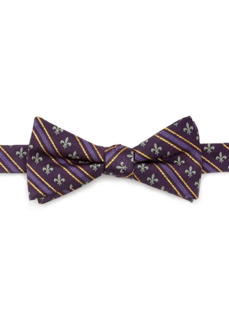 Cufflinks Inc. Men's Mardi Gras Stripe Bow Tie - Purple