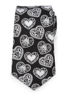 Cufflinks Inc. Men's Paisley Heart Tie - Black, White