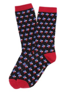 Cufflinks Inc. Men's Texas State Sock - Black