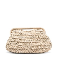 Cult Gaia large Aroura woven clutch
