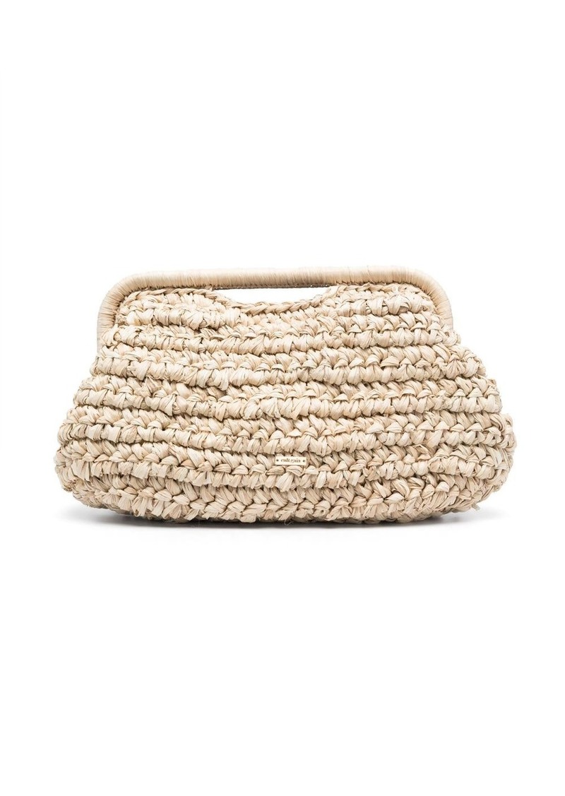 Cult Gaia large Aroura woven clutch