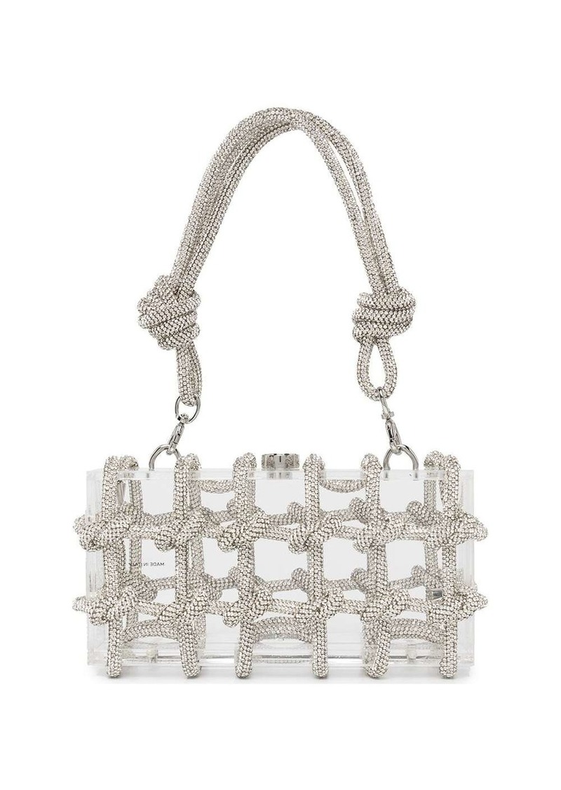 Cult Gaia Bess crystal-embellished shoulder bag