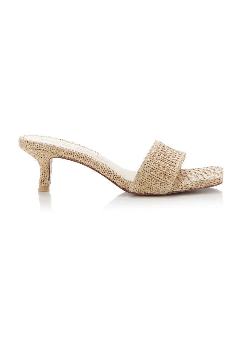 Cult Gaia - Ada Raffia Sandals - Neutral - IT 40 - Moda Operandi