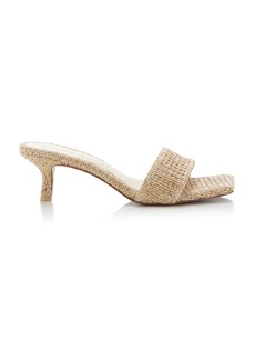 Cult Gaia - Ada Raffia Sandals - Neutral - IT 41 - Moda Operandi