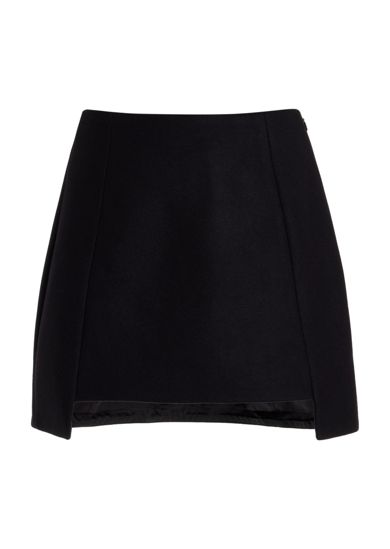 Cult Gaia - Angelia Wool-Blend Mini Skirt - Black - US 8 - Moda Operandi