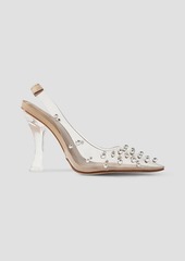 Cult Gaia - Bijan embellished PVC slingback pumps - White - EU 35