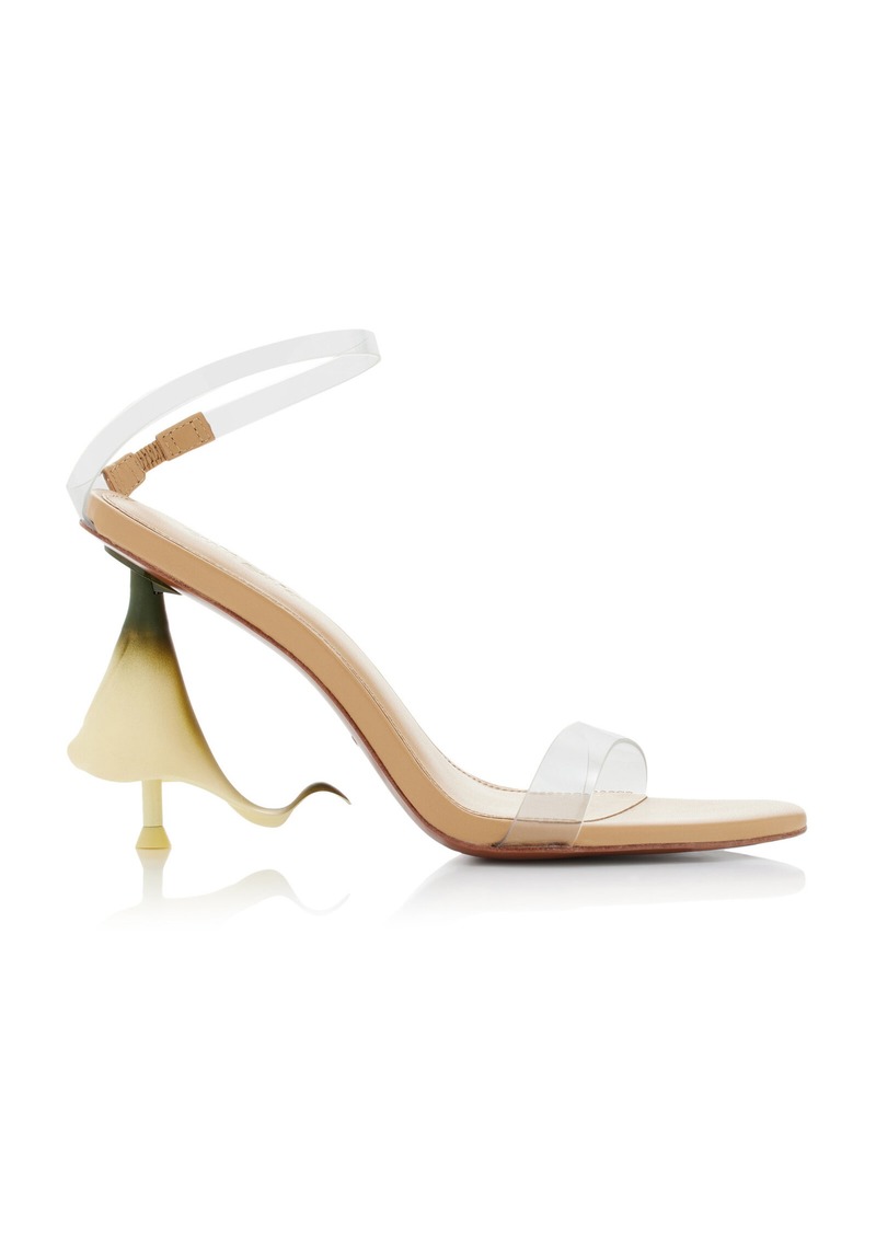 Cult Gaia - Calista Embellished PVC And Leather Sandals - Clear - IT 38 - Moda Operandi