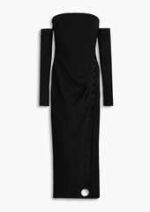 Cult Gaia - Capri strapless cutout stretch-jersey midi dress - Black - US 6