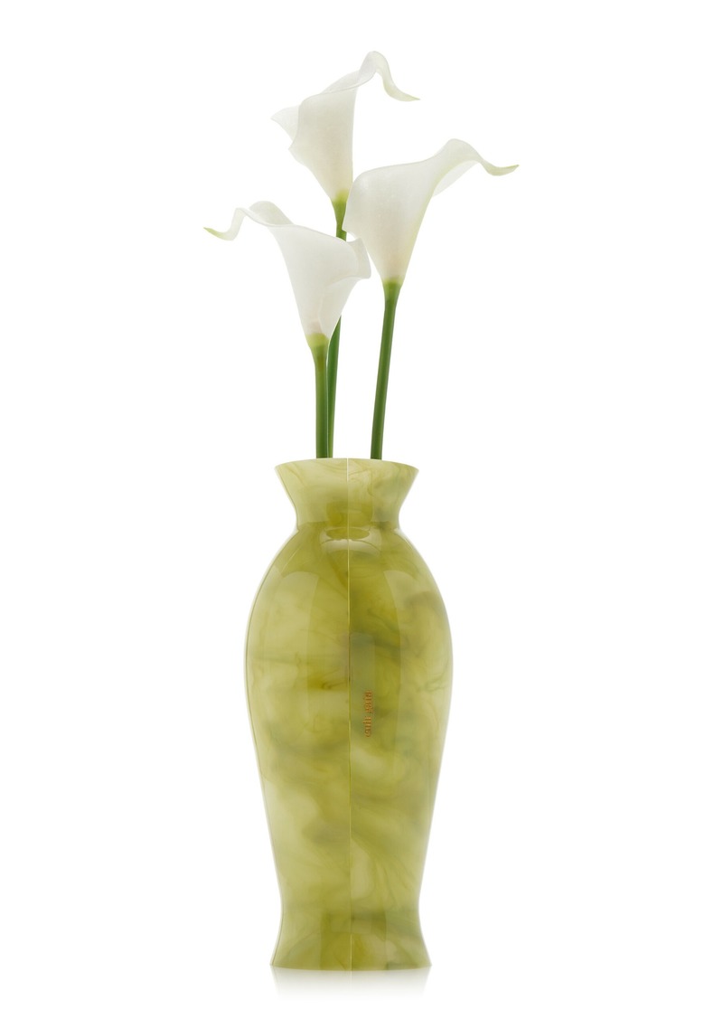 Cult Gaia - Florence Acrylic Vase Clutch - Green - OS - Moda Operandi