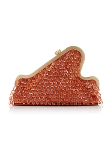 Cult Gaia - Giana Beaded Cotton And Silk-Blend Clutch - Orange - OS - Moda Operandi