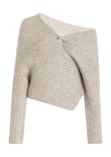 Cult Gaia - Lea Off-The-Shoulder Wool-Blend Sweater - Neutral - XS - Moda Operandi