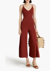 Cult Gaia - Lulie cropped knitted wide-leg jumpsuit - Red - XS