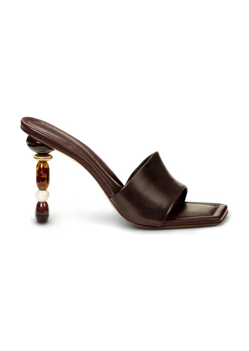 Cult Gaia - Mahina Leather Mules - Brown - IT 37 - Moda Operandi