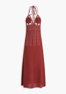 Cult Gaia - Mercedes crocheted cotton halterneck midi dress - Red - XS