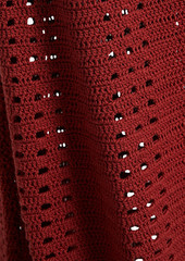 Cult Gaia - Mercedes crocheted cotton halterneck midi dress - Red - XS
