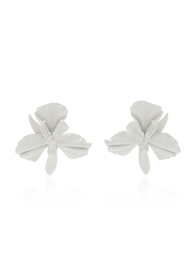 Cult Gaia - Mila Silver-Tone Floral Earrings - White - OS - Moda Operandi - Gifts For Her