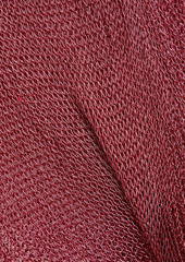 Cult Gaia - Nevaeh metallic crochet-knit flared pants - Pink - XS