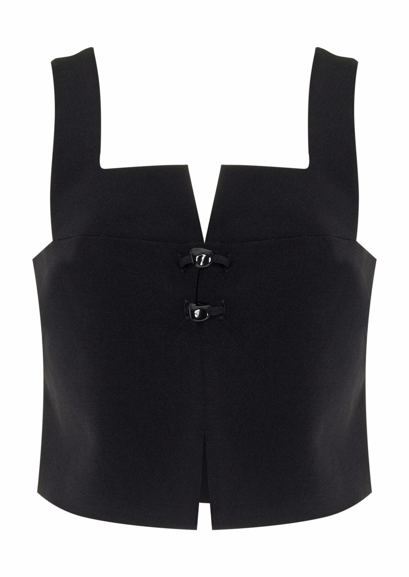 Cult Gaia - Octavia Cropped Top - Black - US 8 - Moda Operandi