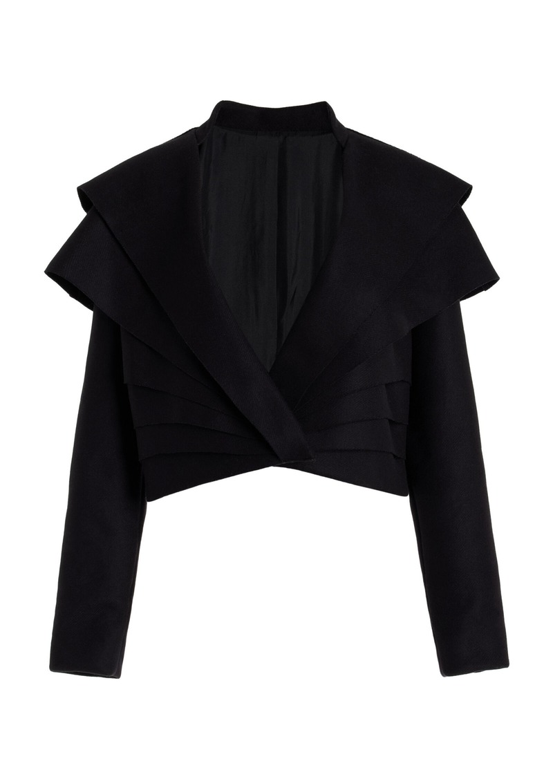 Cult Gaia - Sadia Wool-Blend Jacket - Black - US 2 - Moda Operandi