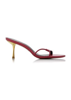 Cult Gaia - Veda Leather Sandals - Red - IT 37.5 - Moda Operandi