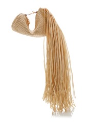 Cult Gaia - Viera Fringed Woven Clutch - Neutral - OS - Moda Operandi