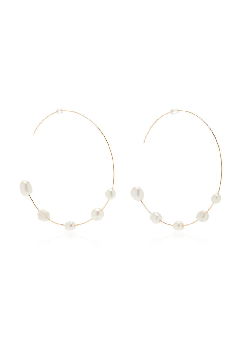 Cult Gaia - XL Nubia Gold-Tone Pearl Earrings - White - OS - Moda Operandi - Gifts For Her