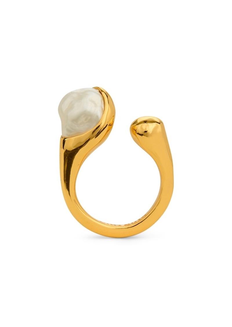 Cult Gaia Astrid Imitation Pearl Open Ring