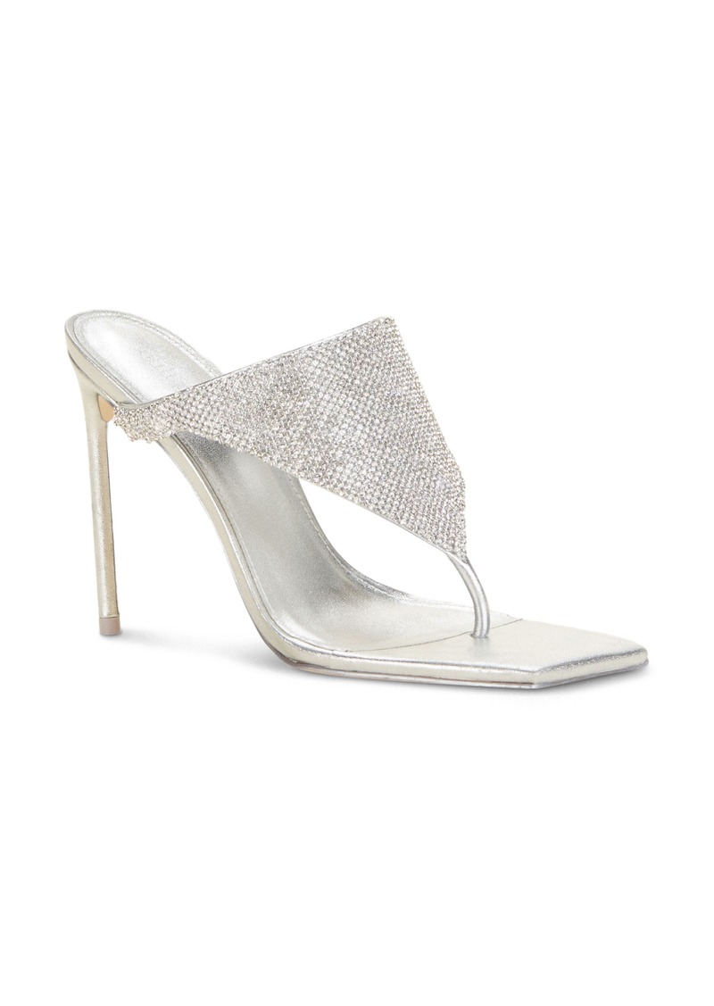 Cult Gaia Audrey Crystal Sandal in Silver at Nordstrom Rack