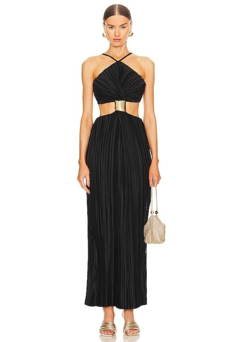 Cult Gaia Mitra Sleeveless Halter Gown