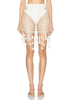 Cult Gaia Moki Crochet Coverup Skirt