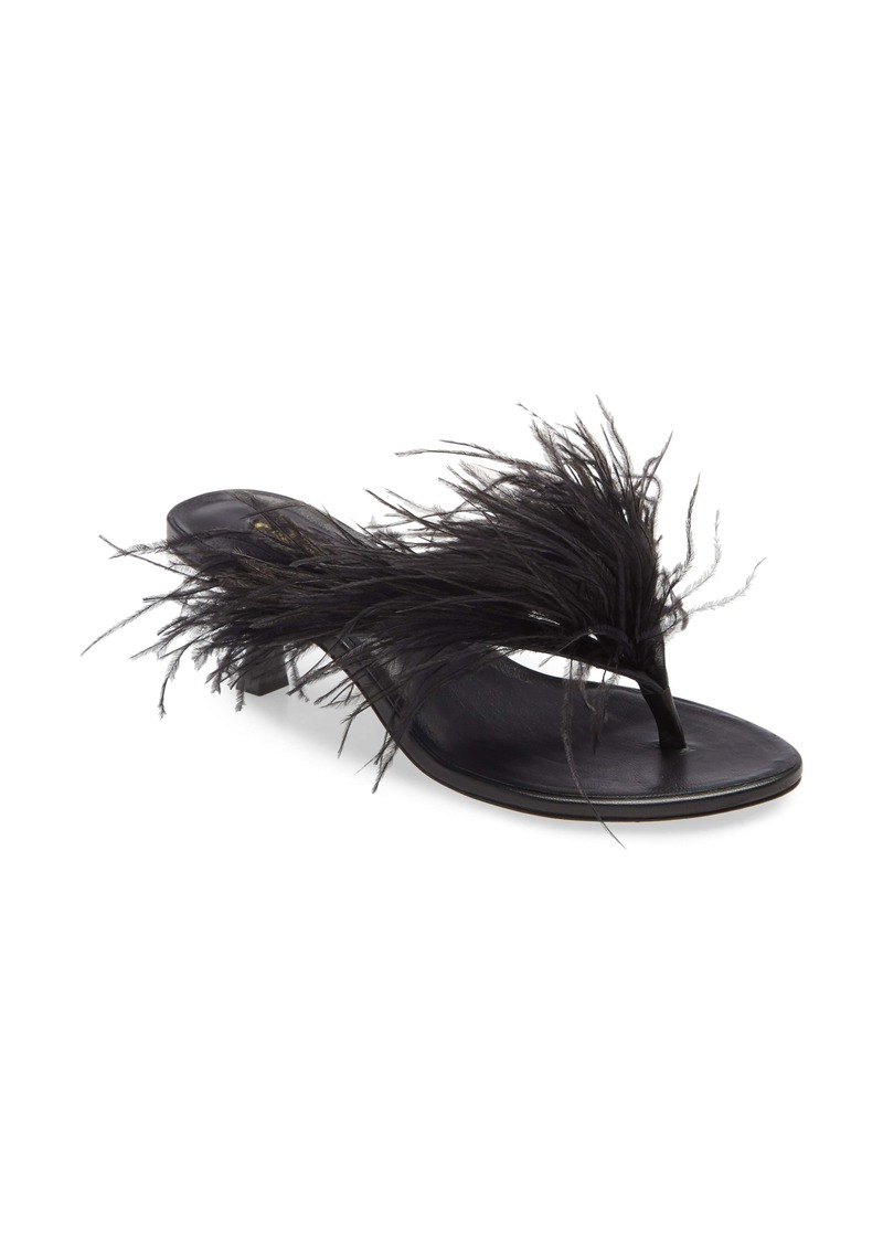 ostrich feather shoes