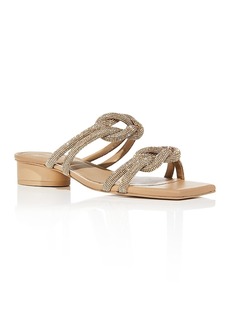 Cult Gaia Women's Jenny Knotted Strap Low Heel Sandals
