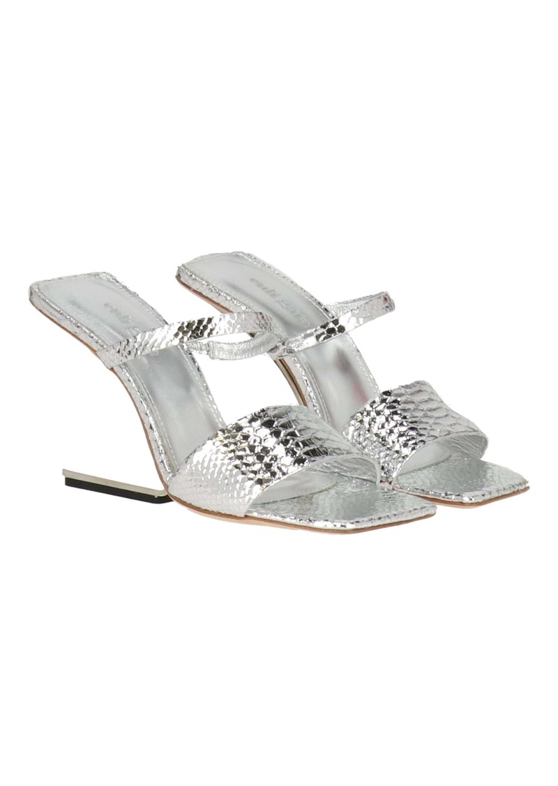 Cult Gaia Womens Silver Mule