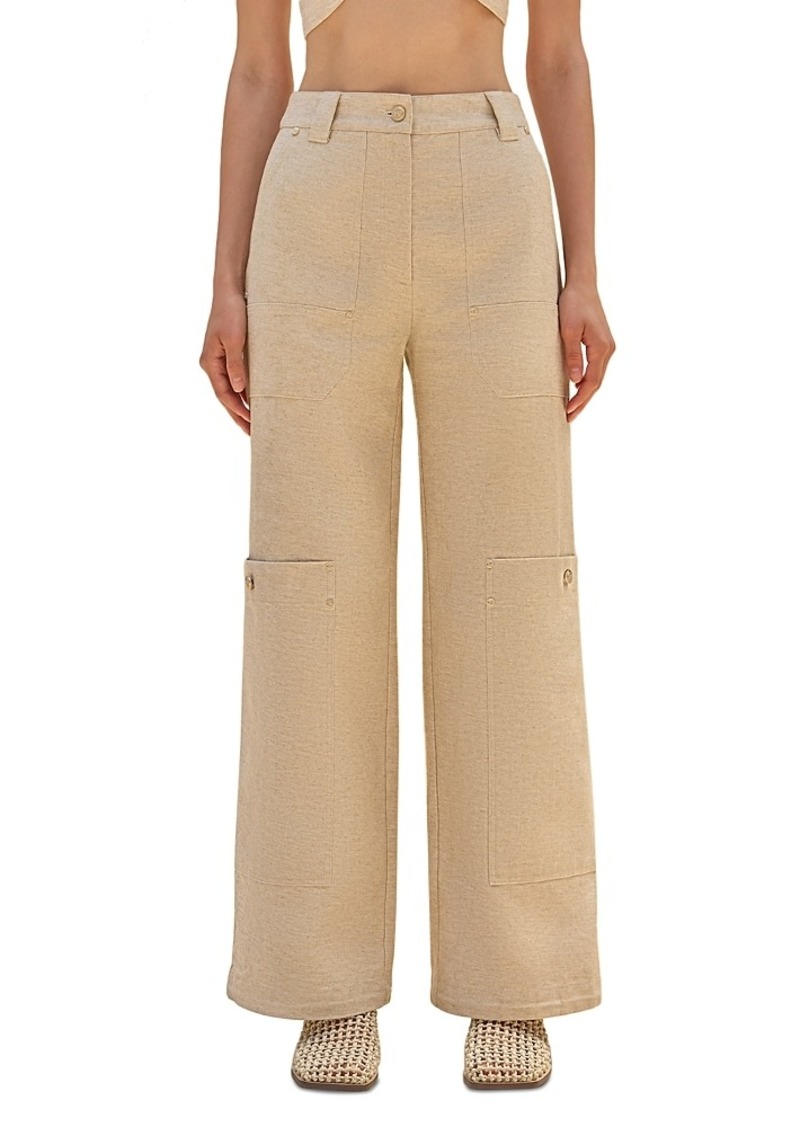 Cult Gaia Wynn Drawstring Hem Pants