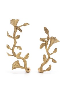 Cult Gaia floral brushed-effect earrings