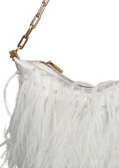 Cult Gaia Gia feather-detailing shoulder bag