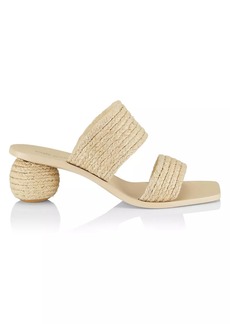 Cult Gaia Jila 50MM Jute Spherical Sandals