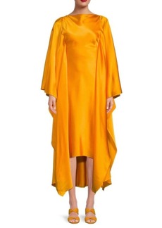 Cult Gaia Kesia High Low Silk Midi Dress