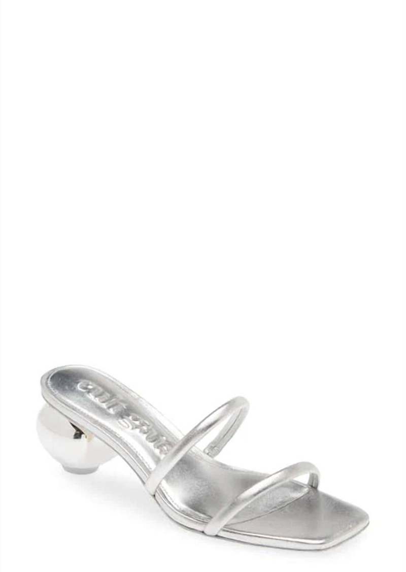 Cult Gaia Leora Sandal In Silver