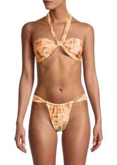 Cult Gaia Manon Halter Bikini Top